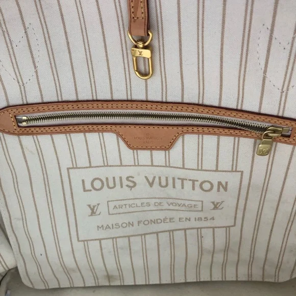 Louis Vuitton Neverfull Damier Azur MM - Picture 5 of 11